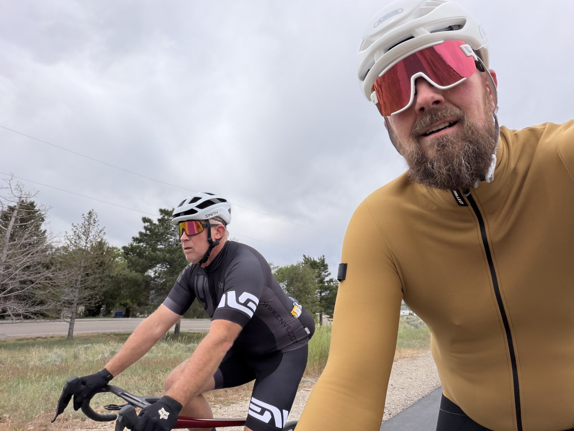 Ryan and Seth selfie on the road