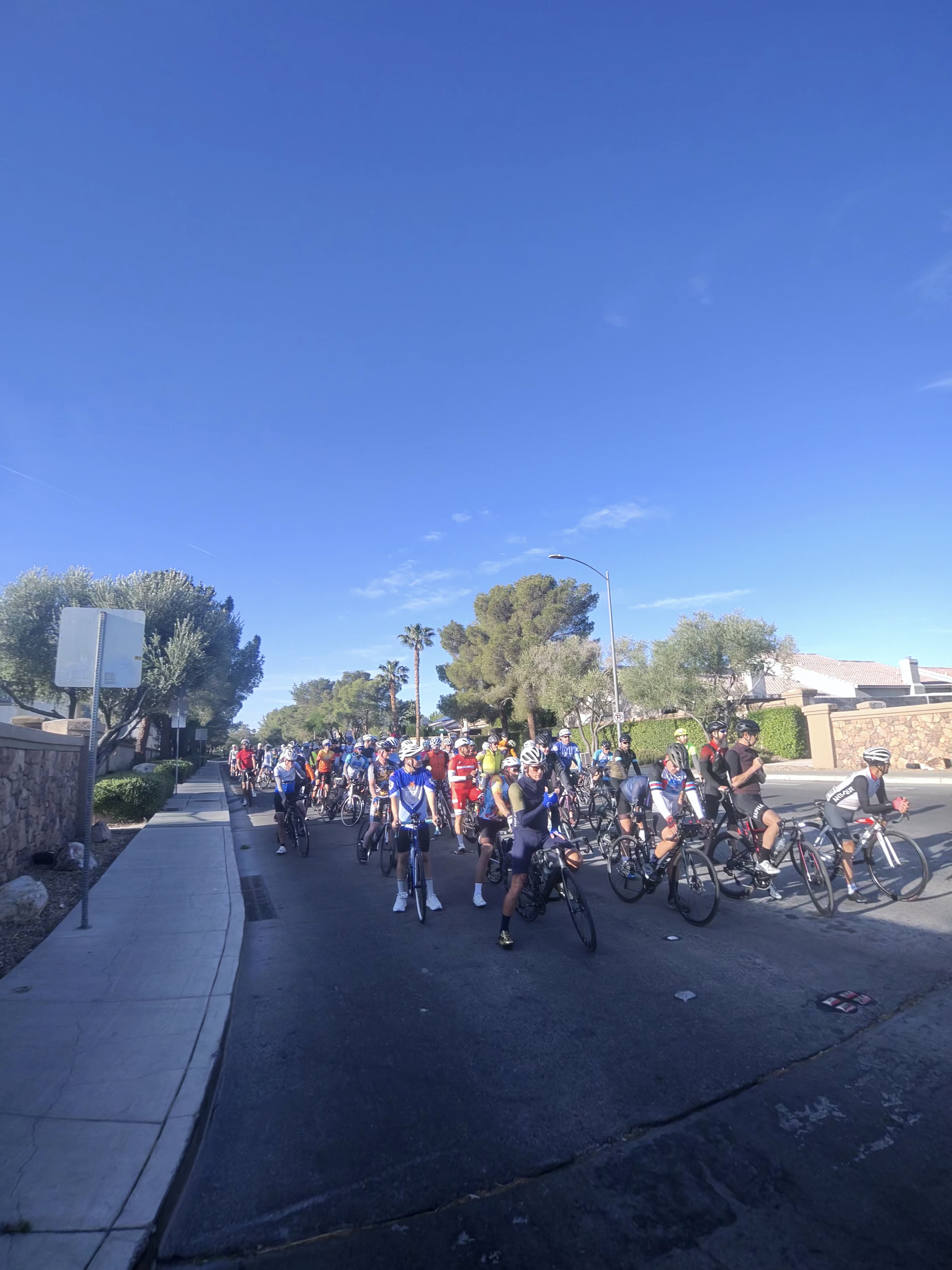 Peloton rolling through Summerlin neighborhood