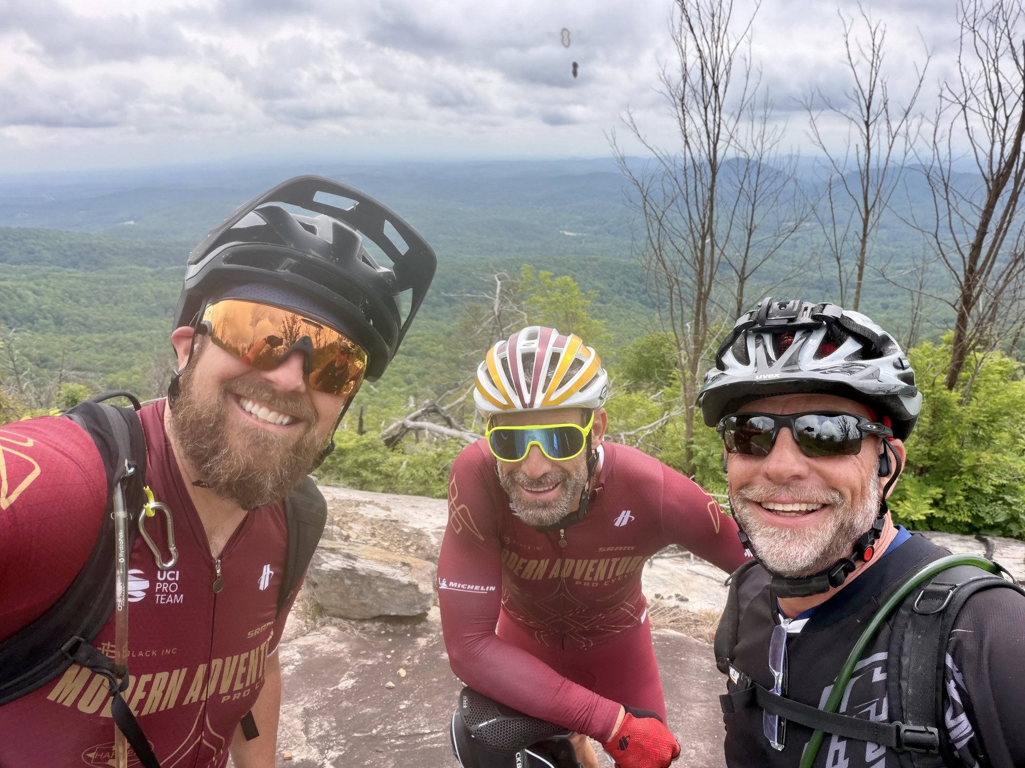 Ryan, George Hincapie, and the team at a South Carolina summit